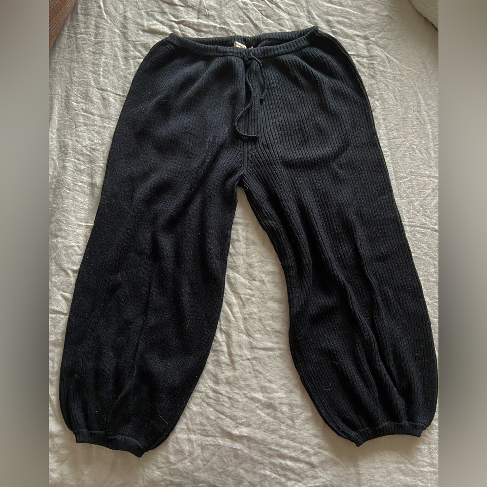 Misha and Puff wool Yves dance pant in licorice XS
